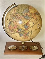 Lighted Cram's Antique World Globe (38" circ.)