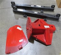 Angle blade mount, anchors, plate