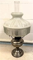 antique oil lamp
