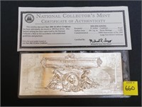 2001 $2 Silver Certificate w/ COA