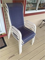 3pcs- stack patio chairs