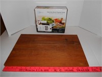 Stainless Bowl Digital Scale - NEW!  Cutting Board