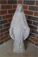 MOTHER MARY CEMENT STATUE - 26" TALL