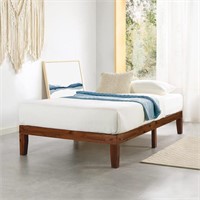 12 Inch Solid Wood Platform Bed  Twin XL