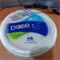 Lot of 3 Dixie paper plates 68 plates
