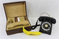 Pair of Vintage Phones Western Electric & Deco-Tel