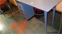 Small painted 4 drawer desk