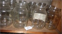 39 - qrt canning jars, clear