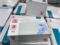 BOXES BASIC VINYL SYNMAX EXAM GLOVES - SMALL / LAR