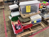 LOT CUP HOLDERS, FILES, LASER LABELS, WALL POCKETS