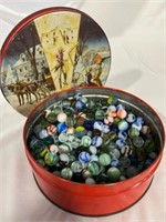 Tin of Assorted Marbles