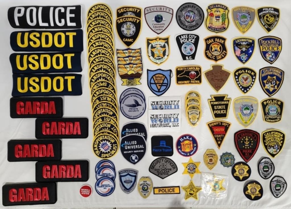Collection of over 80 Assorted Patches