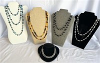 Collection of Costume Jewelry Necklaces