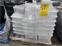 ASSORTED CLEAR TOTES WITH LIDS (1 PALLET)