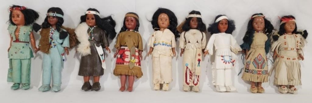 9 Native American Dolls