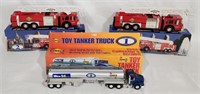 3 Sunoco Toy Trucks in Boxes