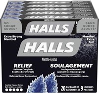 20 Packs of Halls Triple Soothing Action