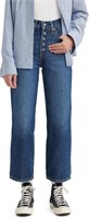 Levi's Womens Snap Ribcage Straight Ankle Jeans,26