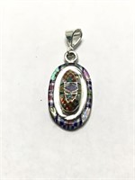 Southwest style two layer pendant