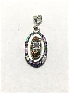 Southwest style two layer pendant