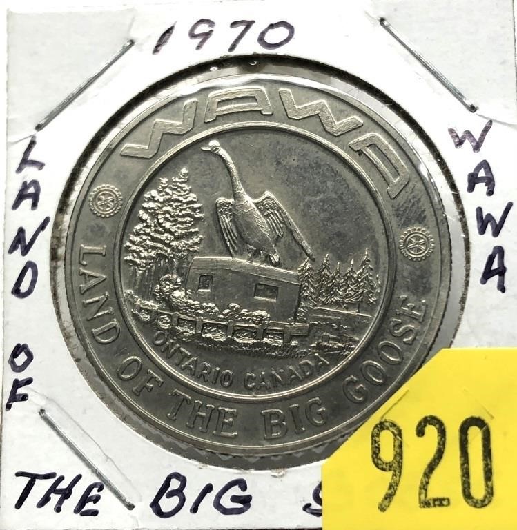 1970 Big Goose token