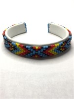 Navajo handmade beaded cuff bracelet