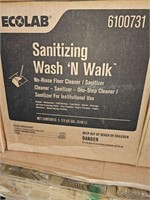 Sanitize wash and walk.