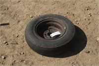 Steel (4) Bolt Rim w/ Bad Tire