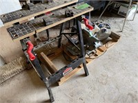 Miter saw and folding work station