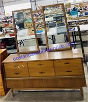 6 Drawer Dresser With His And Her Mirrors