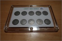 COMPLETE LIBERTY NICKELS 1899-1908 IN CAPITAL HLDR
