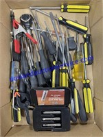 Lot of Screwdrivers and Miscellaneous Tools
