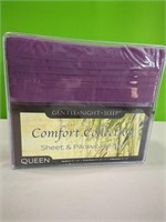 New Queen Size Purple Sheet Set.  Microfiber