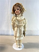 Vintage porcelain doll. Approximately 15 inches