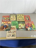 Vintage children’s books and comics. Please note