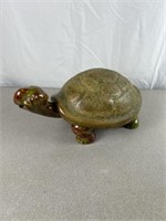 Ceramic turtle, approximately 15 inches long