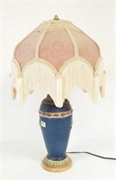Weller art pottery table lamp - 21" tall