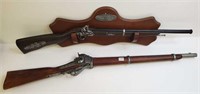 2 theatrical muskets, etc