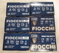 6 boxes of Fiocchi 16 gauge shot shells