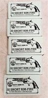 5 boxes of 32 short rim fire ammunition