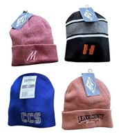(12) Sports Team Knitted Winter Hats