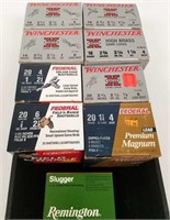 9 boxes shotgun shells: 5 bxs 16 gauge &
