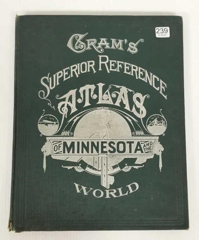 Gram's Minnesota & The World Atlas 1907
