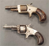 2 antique 22 revolvers (as seen)