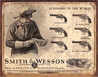 Smith Wesson Tin Sign