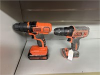 Two Black & Decker Drills