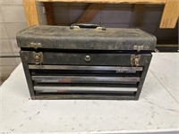 Craftsman toolbox with assortment of sockets