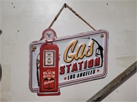 Gas Station Metal Sign