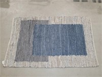 Leather Woven Area Rug
