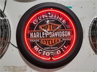 Harley-Davidson Light Up Clock